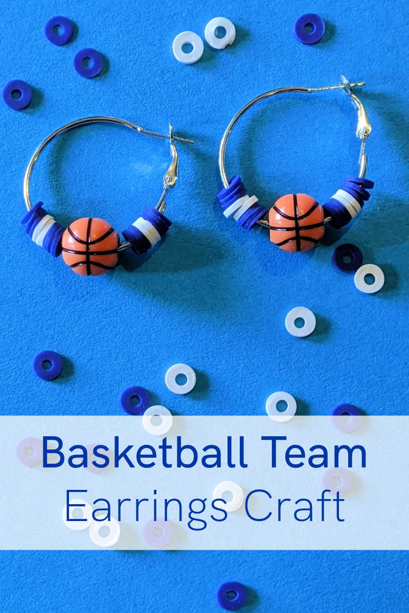 This easy basketball team earrings craft is made with simple supplies and can be personalized with your favorite team's colors. 