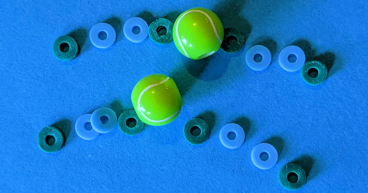 bead order for tennis ball earrings