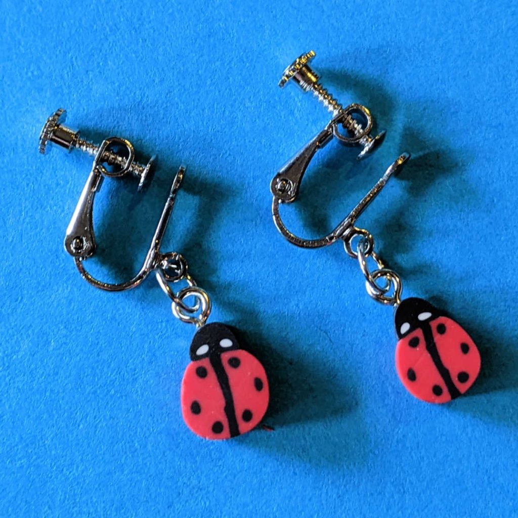 DIY Clipon Ladybug Earrings Craft Mama Likes This