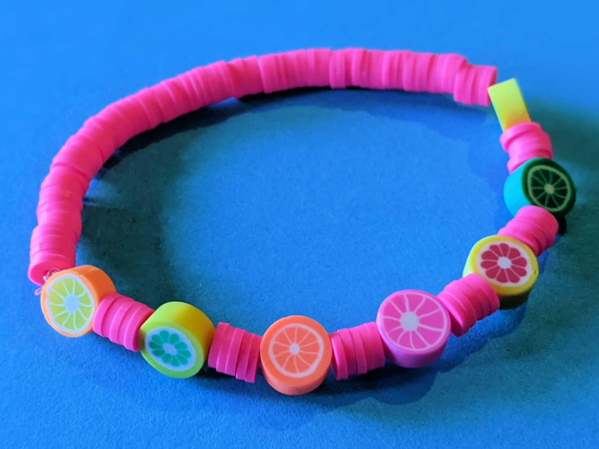 diy citrus fruit bracelet craft