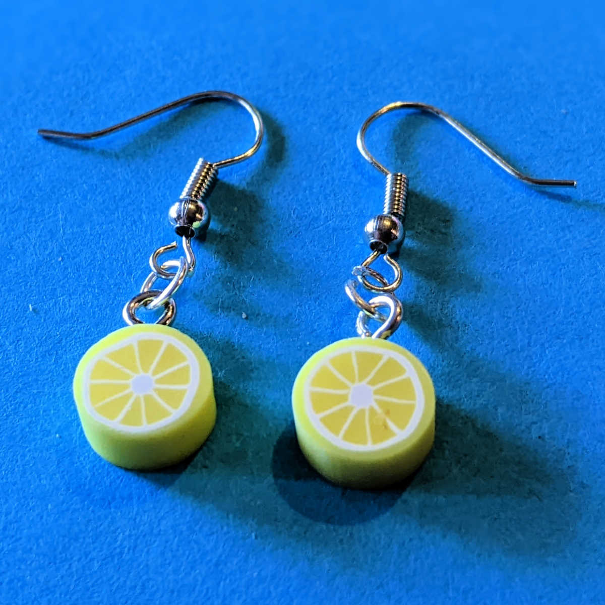 diy pair of lemon drop earrings