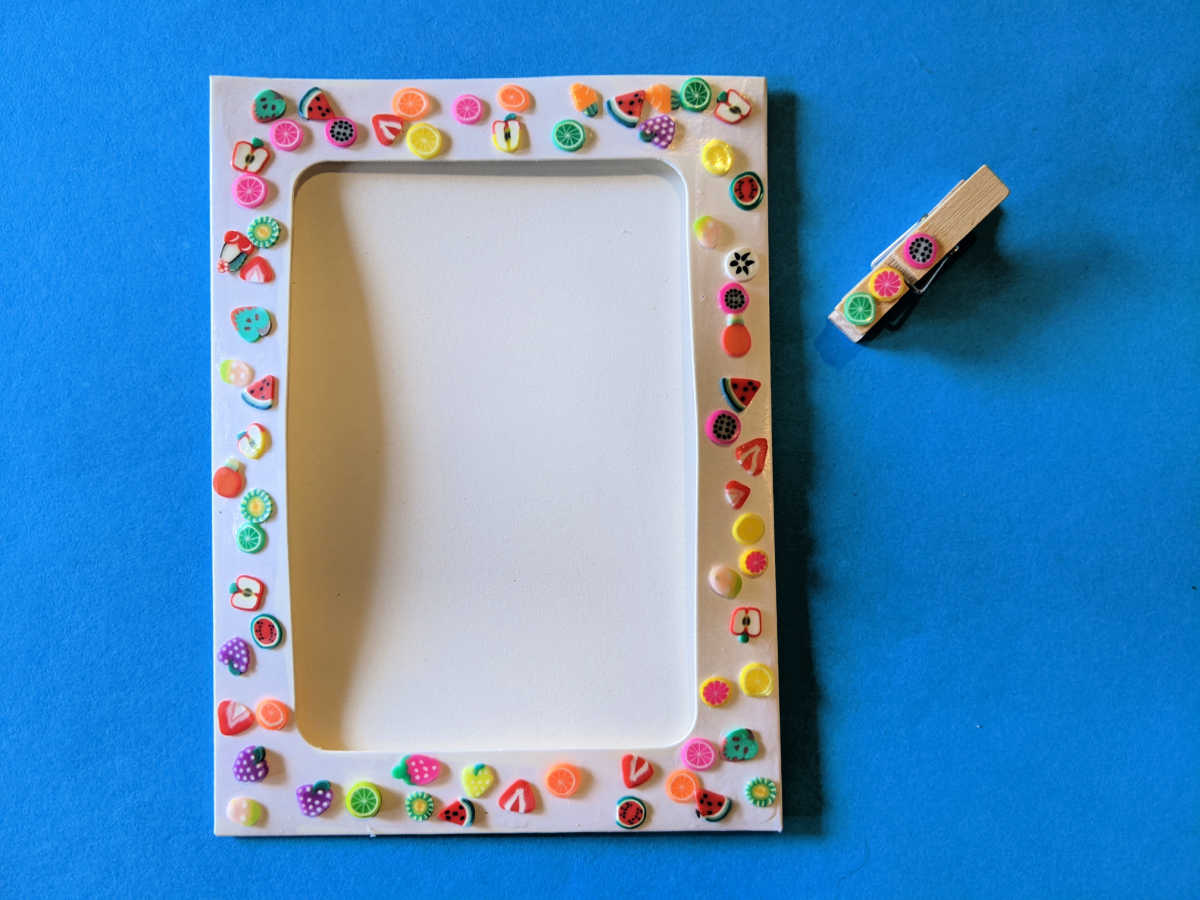 easy diy fruit salad picture frame craft