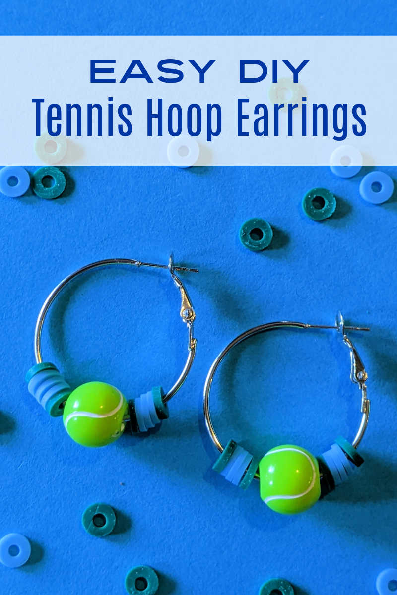 Make these quick & easy colorful beaded tennis ball hoop earrings to wear them yourself or give the homemade jewelry as a gift. 