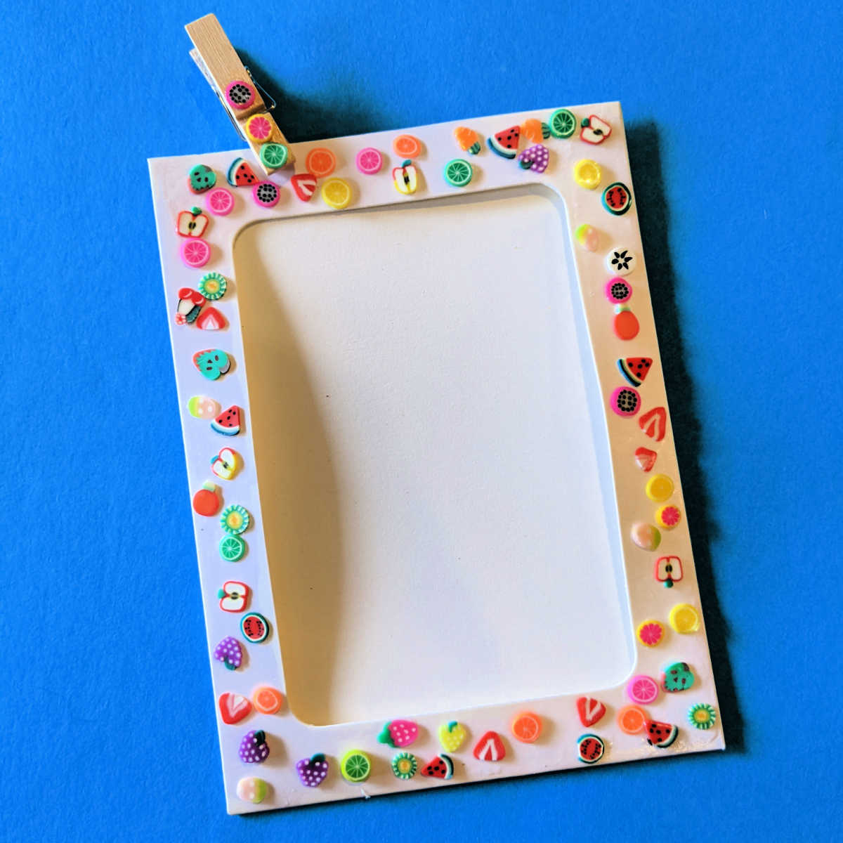 easy fruit salad picture frame craft