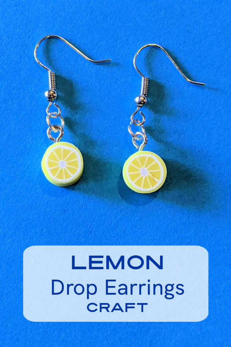 This lemon drop earrings craft is perfect for beginner jewelry making or for anyone who wants a quick and easy DIY project.
