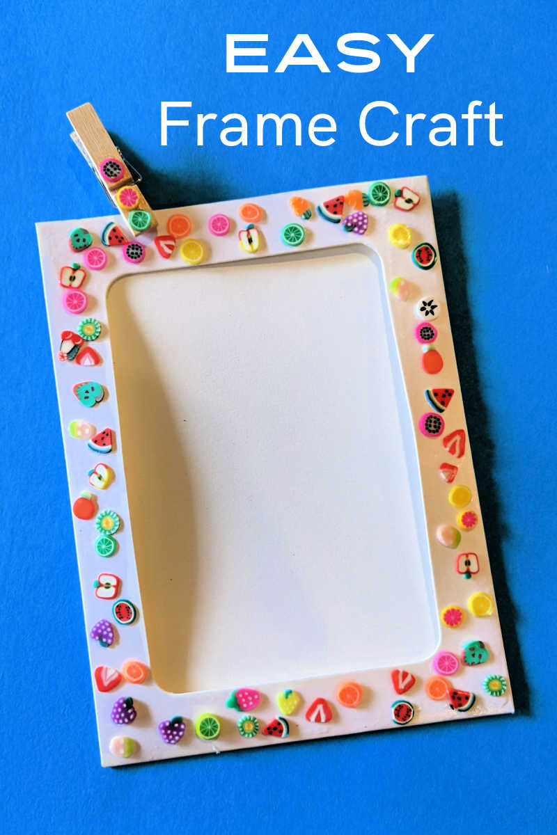 Make this easy DIY fruit salad frame craft to display a fun Summer picture of family and friends or even of your garden. 