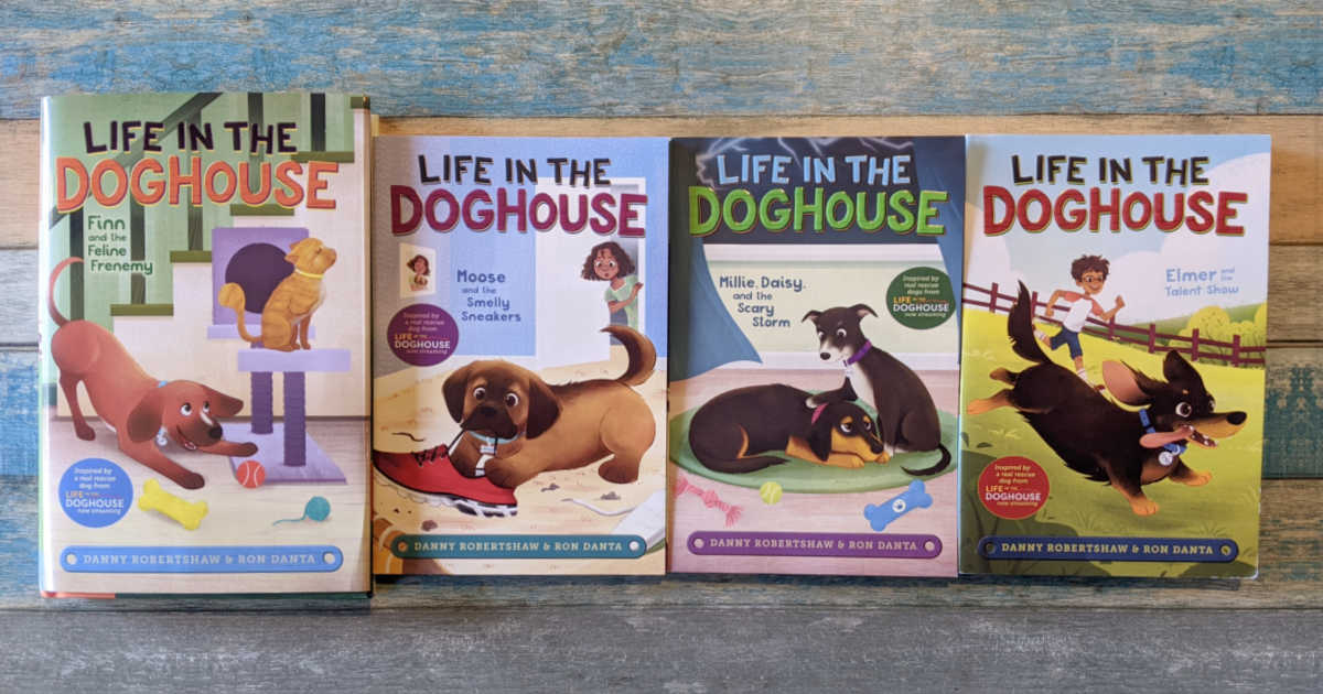 Life in the Doghouse chapter books can now be purchased as a boxed set, which is perfect for kids who love dogs and cats. 