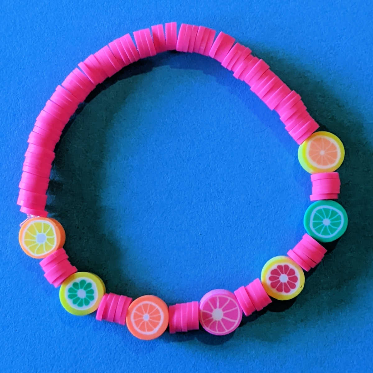 polymer bead stretch bracelet craft