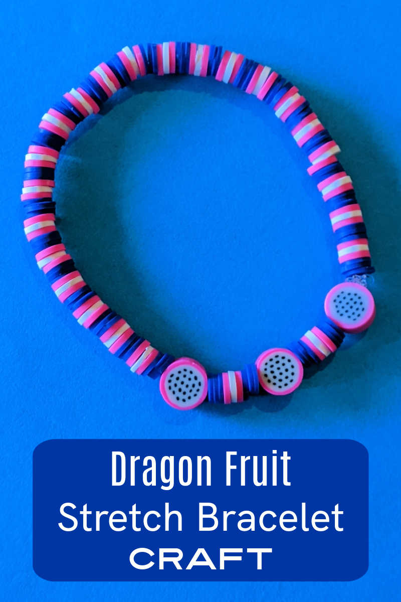 Dragon fruit are delicious and pretty, so it is fun to make a polymer clay dragon fruit bracelet craft using my DIY instructions. 