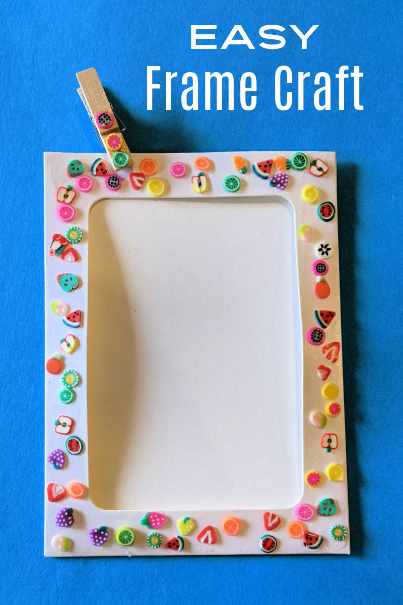 Make this easy DIY fruit salad frame craft to display a fun Summer picture of family and friends or even of your garden. 