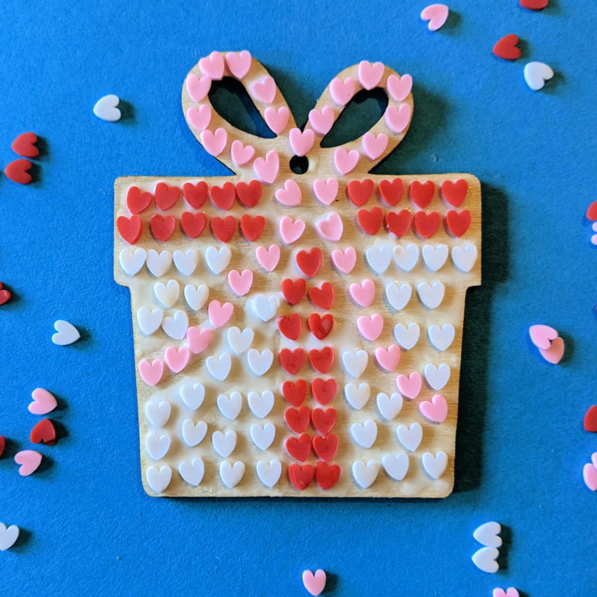 wood valentine gift tag craft