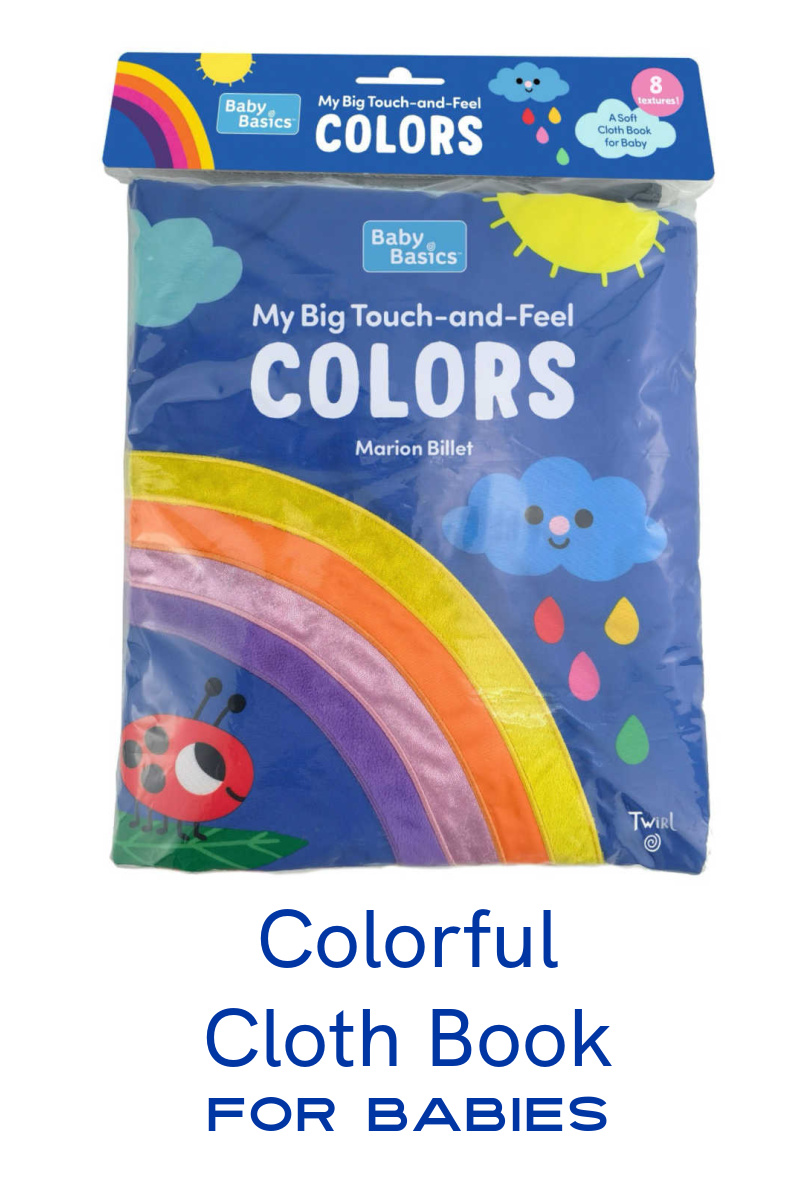 Baby Basics: COLORS cloth book by Marion Billet is a great way to introduce your baby to the beautiful world of colors.