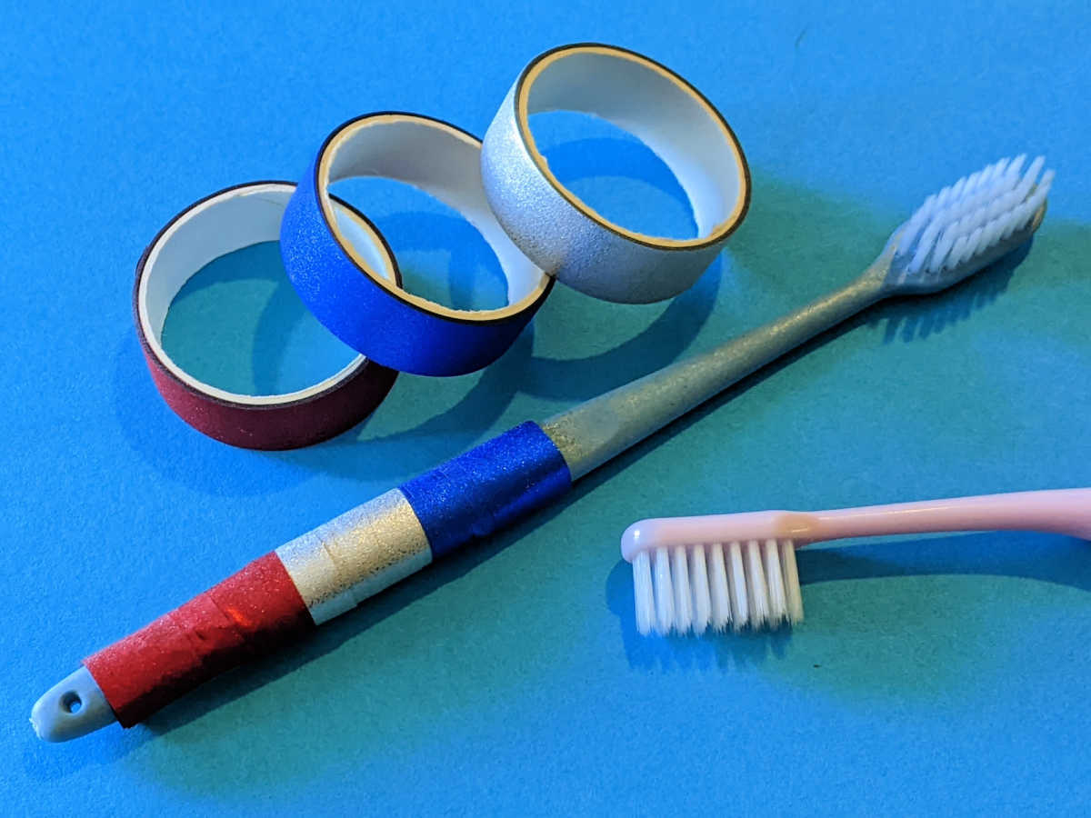 diy patriotic toothbrush craft