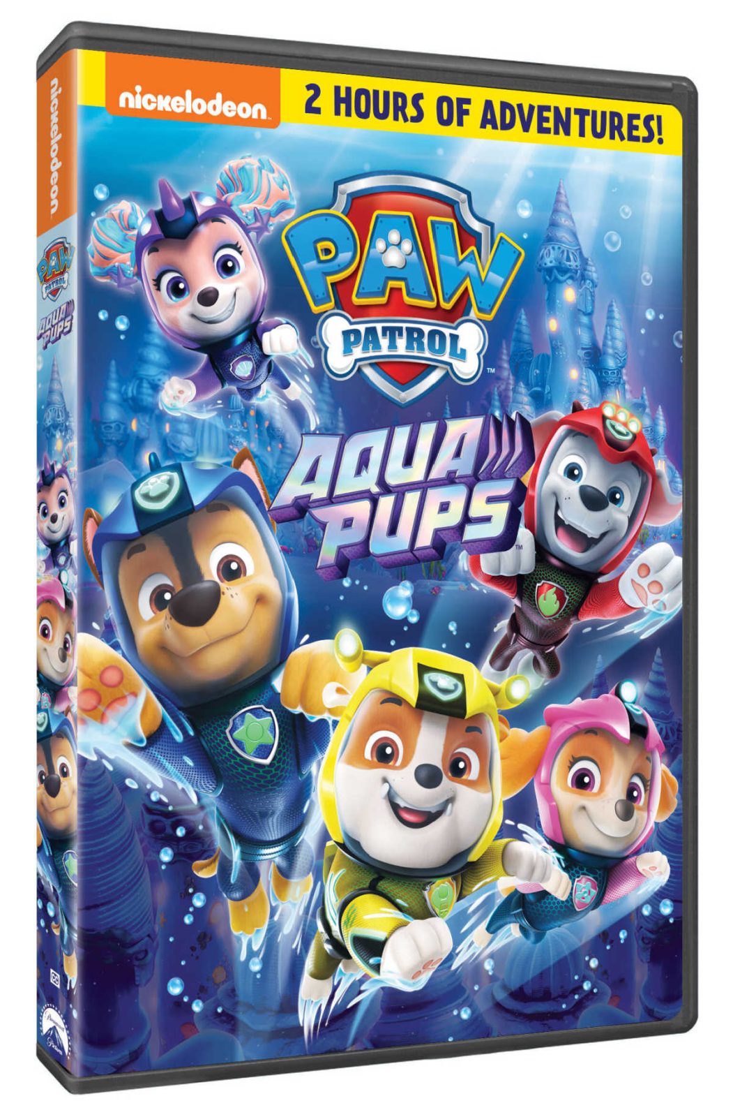 Kids will enjoy the fun and excitement of underwater adventures, when they watch the new PAW Patrol Aqua Pups DVD.