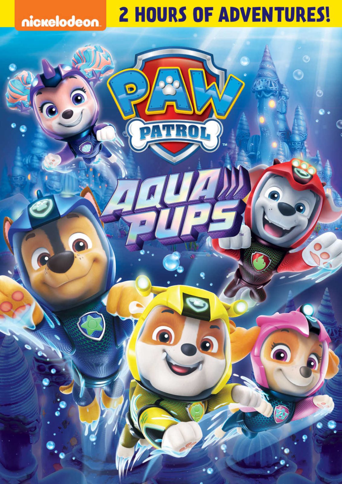 Kids will enjoy the fun and excitement of underwater adventures, when they watch the new PAW Patrol Aqua Pups DVD.