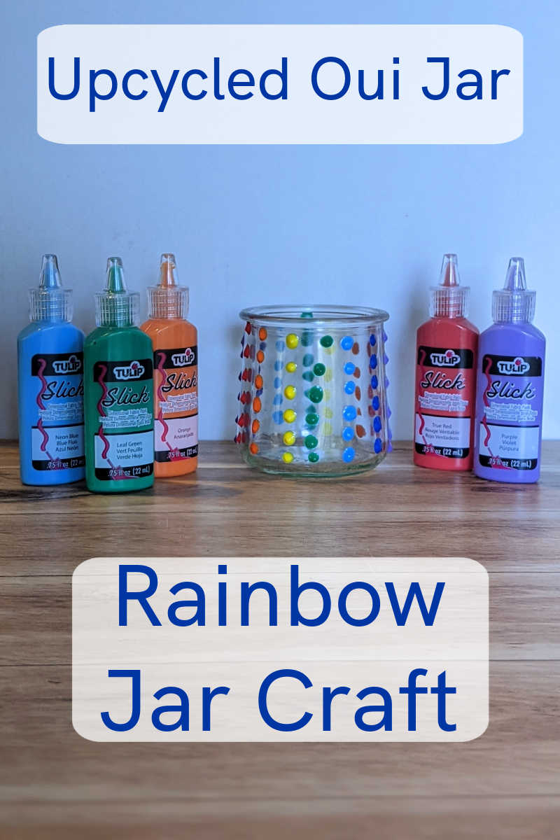 How To Upcycle Yogurt Jars Into an Easy Button Display - Lazy Girl Designs