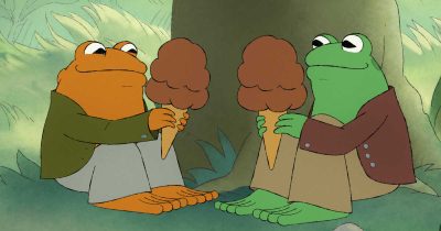 Episode 2. Toad (voiced by Kevin Michael Richardson) and Frog (voiced by Nat Faxon) in _Frog and Toad,_ premiering April 28, 2023 on Apple TV+