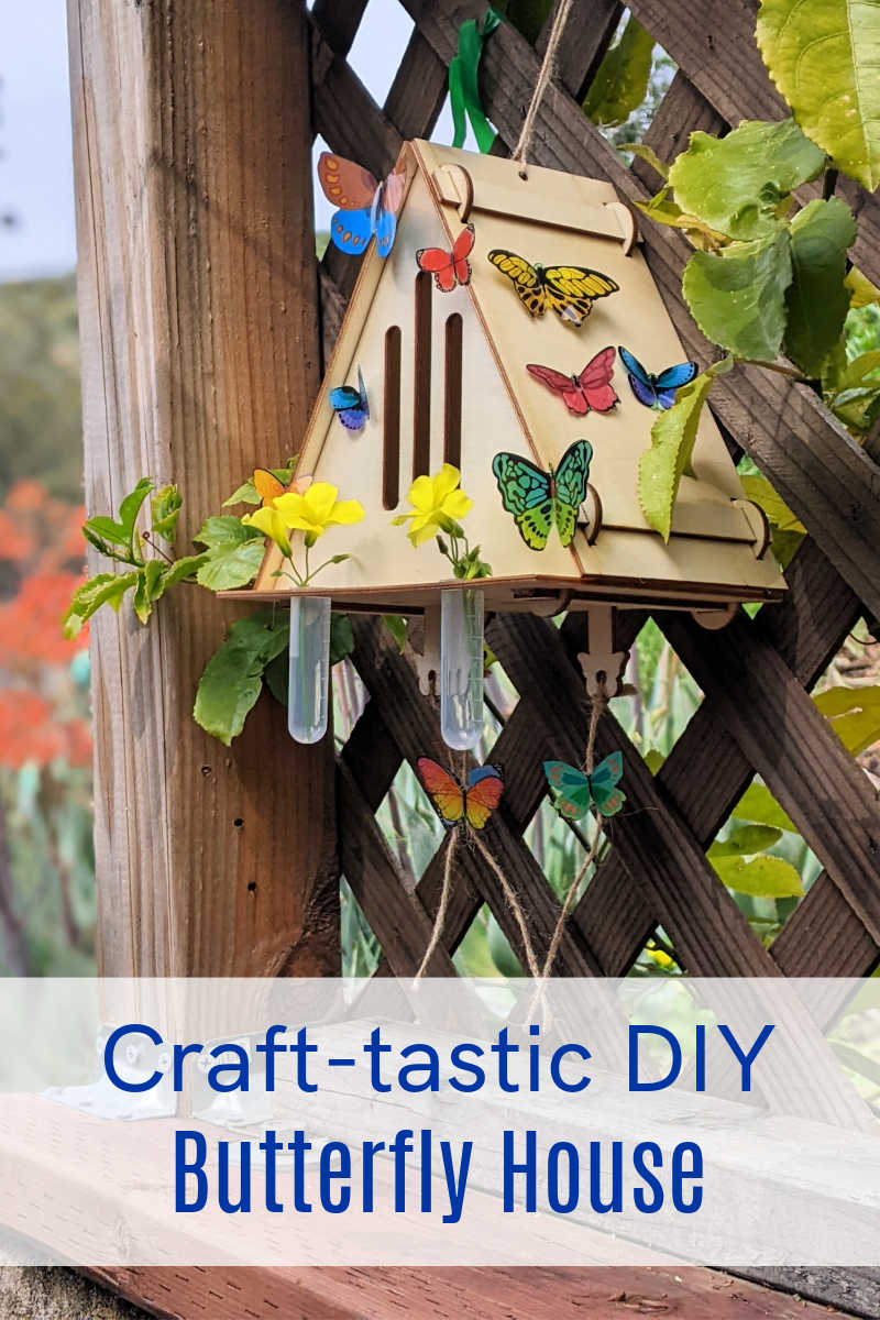 Start with a Craft-tastic Butterfly House craft kit for a fun and easy way to create a beautiful home for butterflies.