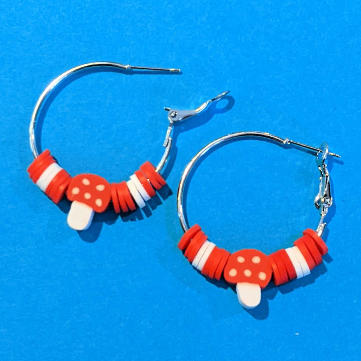 mario inspired mushroom earrings craft