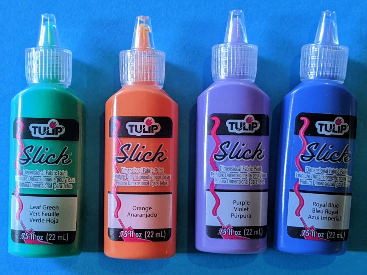 slick tulip paint bottles