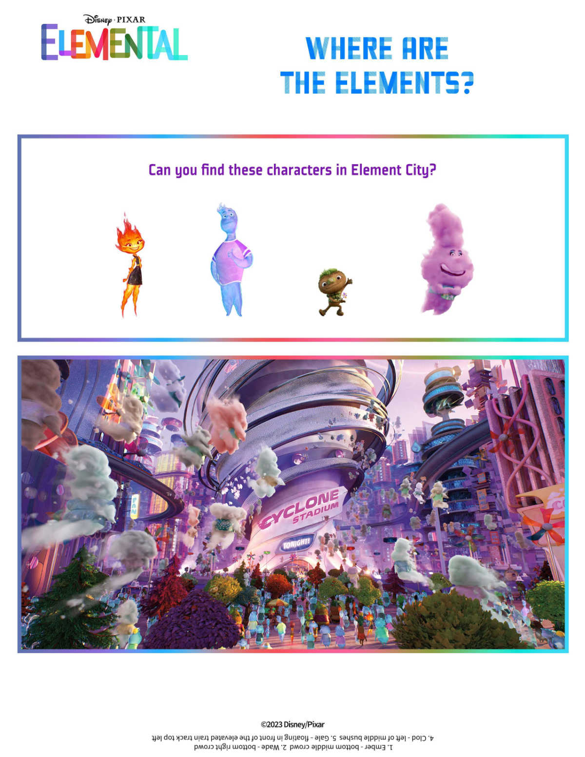 Free Printable Disney Elemental Activity Pages - Mama Likes This