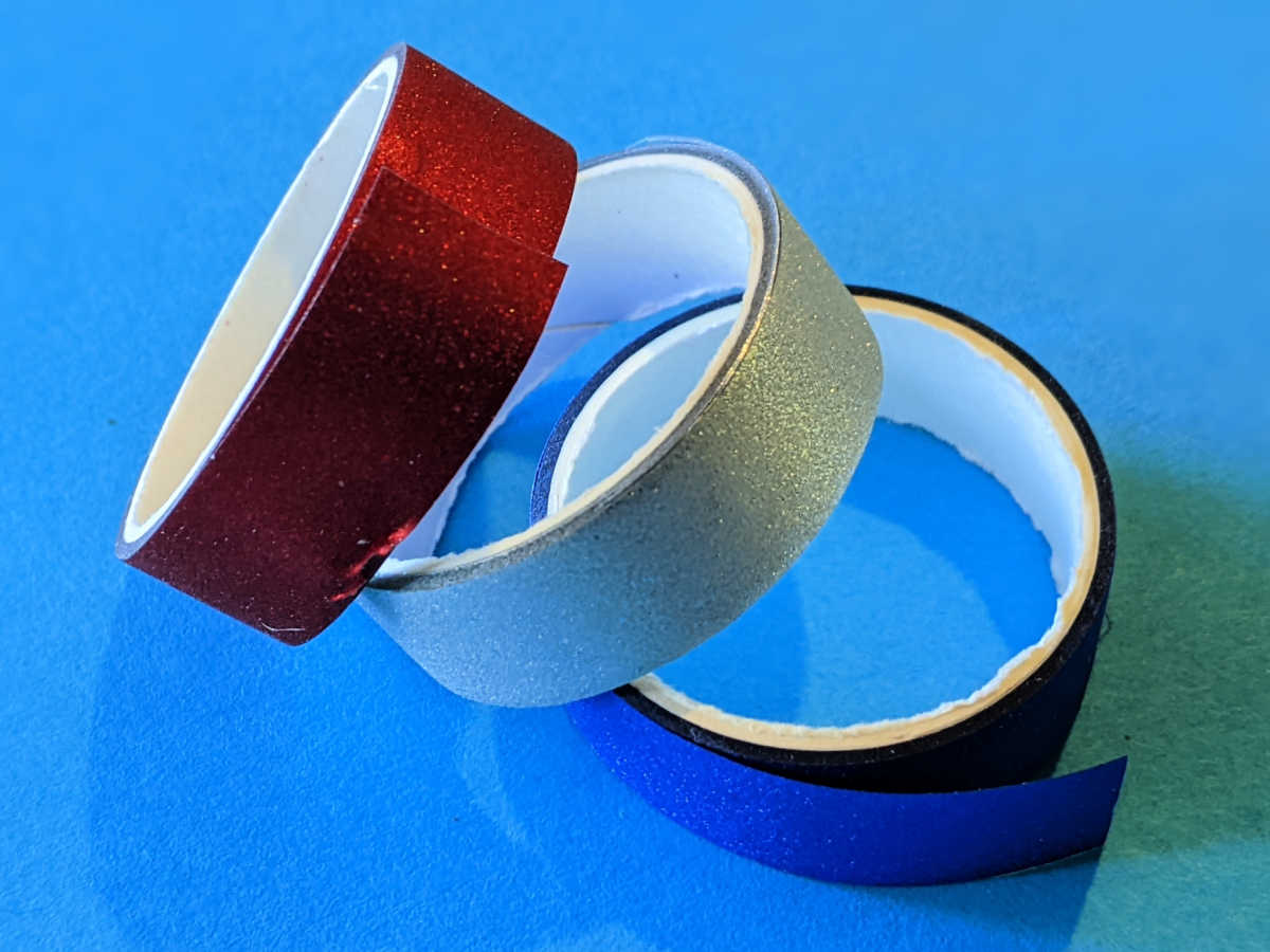 patriotic sparkly washi tape