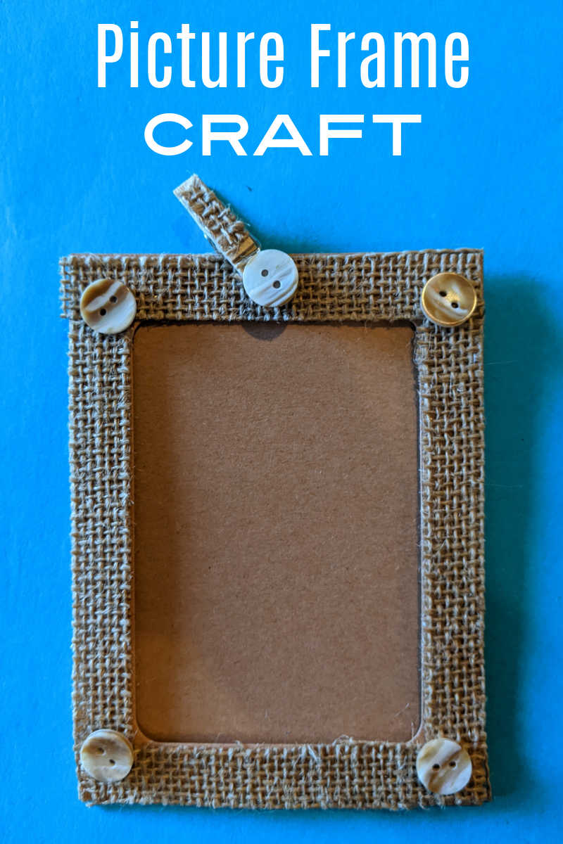 This easy and inexpensive burlap picture frame craft is a great way to add a touch of rustic charm to your home décor.