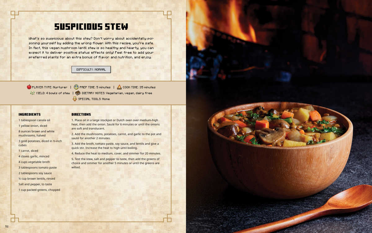 suspicious stew minecraft cookbook