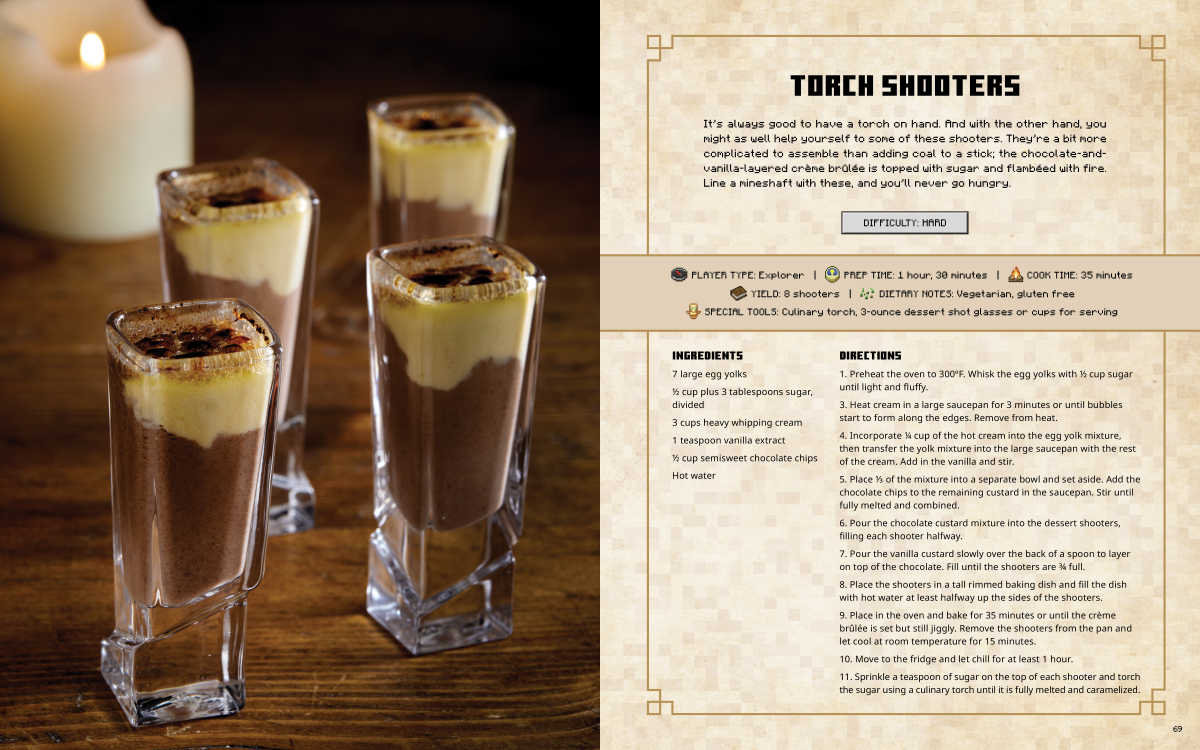 torch shooters minecraft dessert