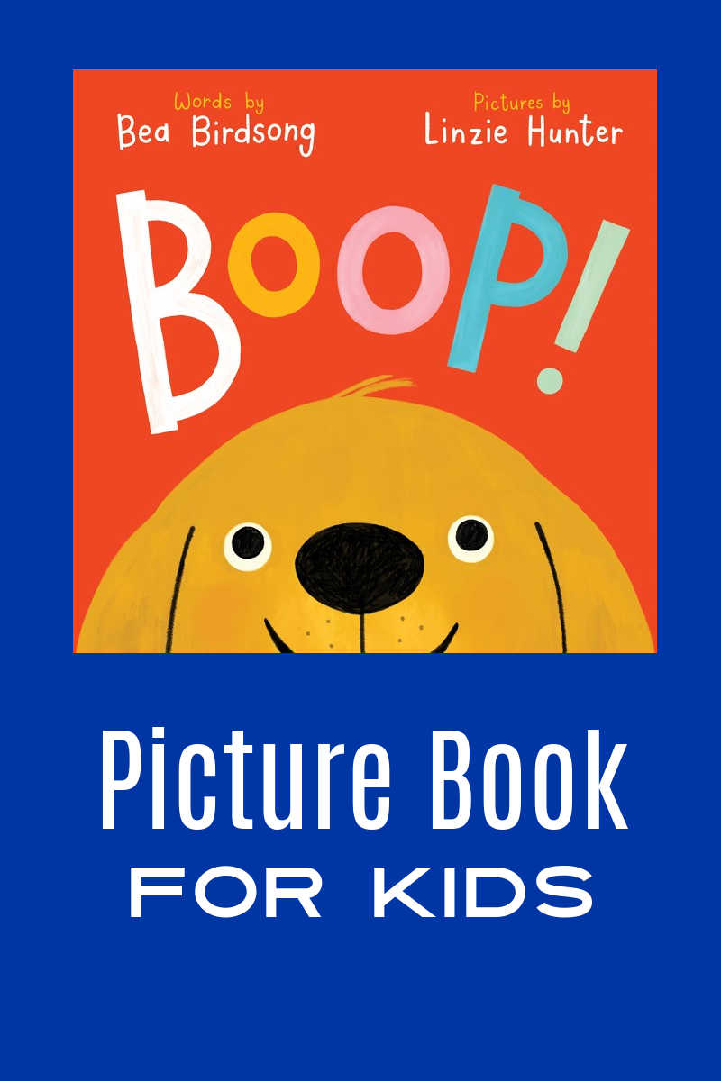 Boop! is a fun and interactive book that will quickly become a family favorite for dog lovers who like to boop the snoot. 