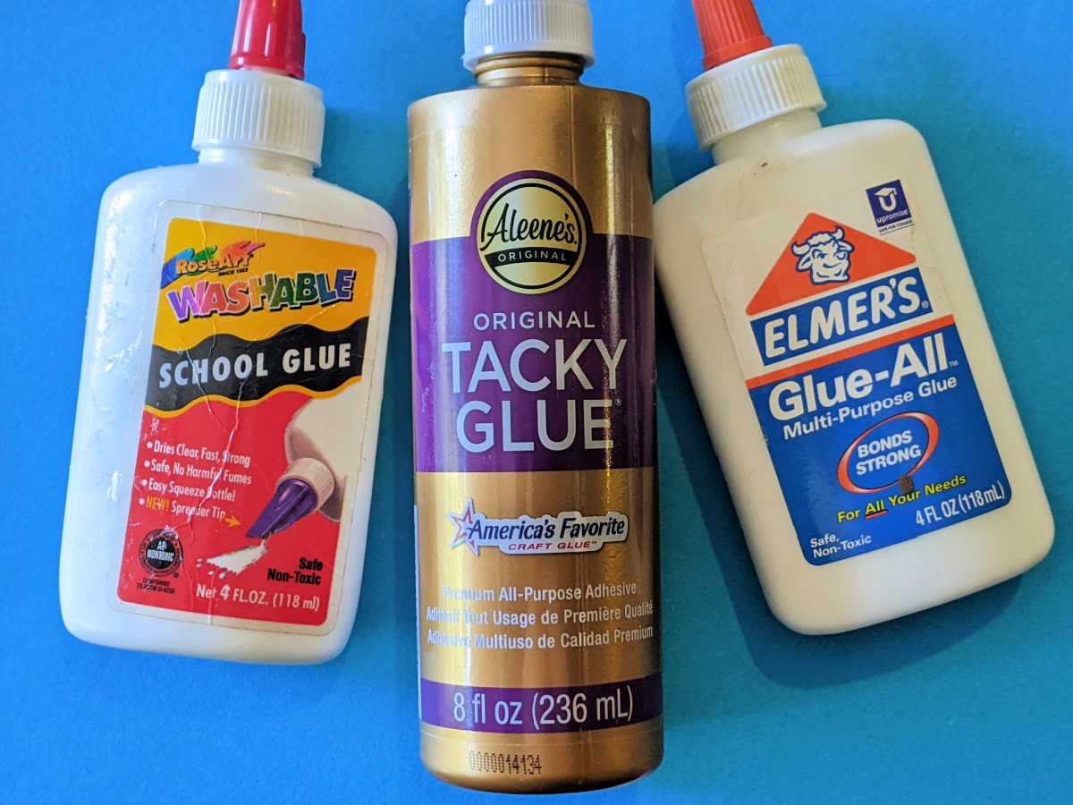 3 bottles of glue