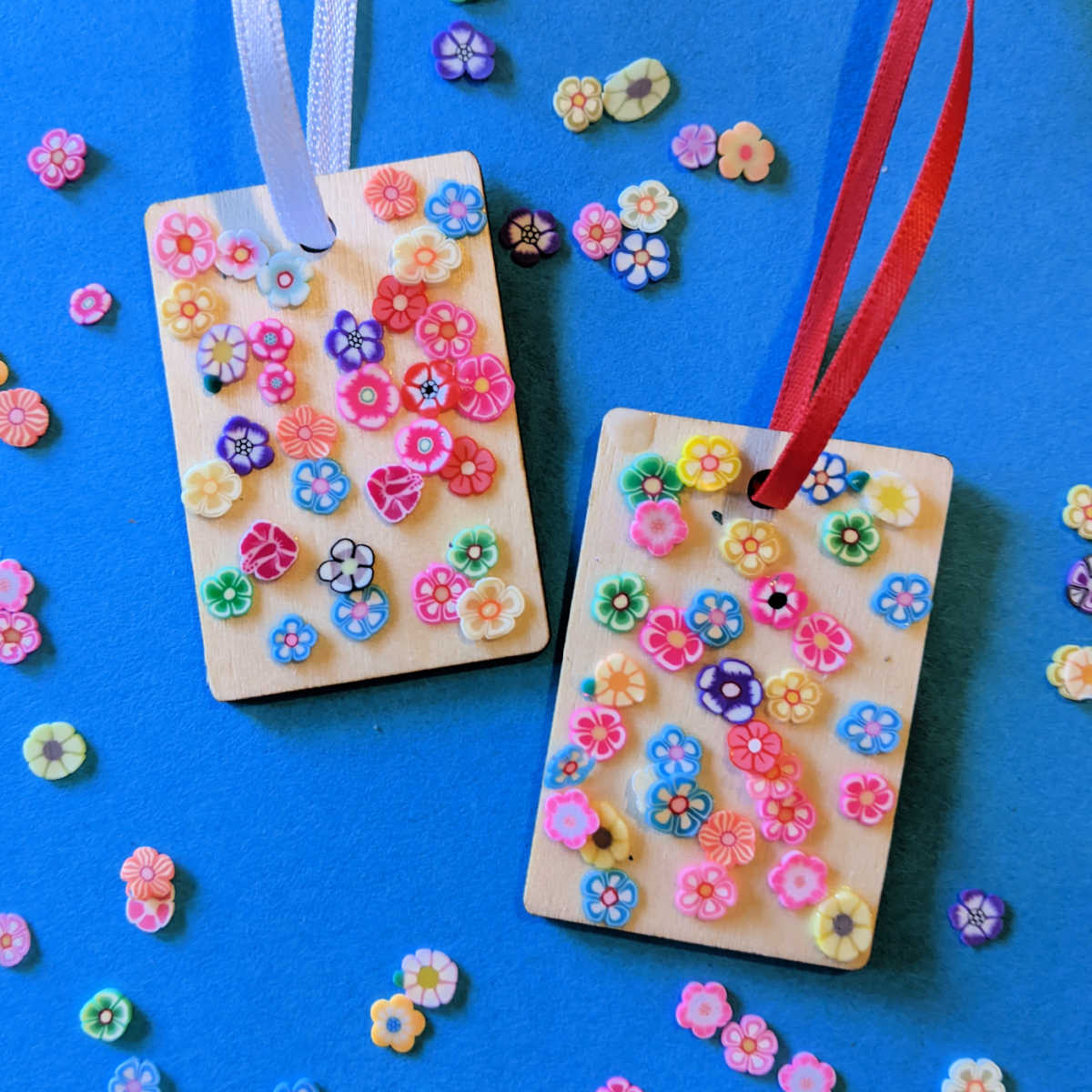 diy flower gift tag craft