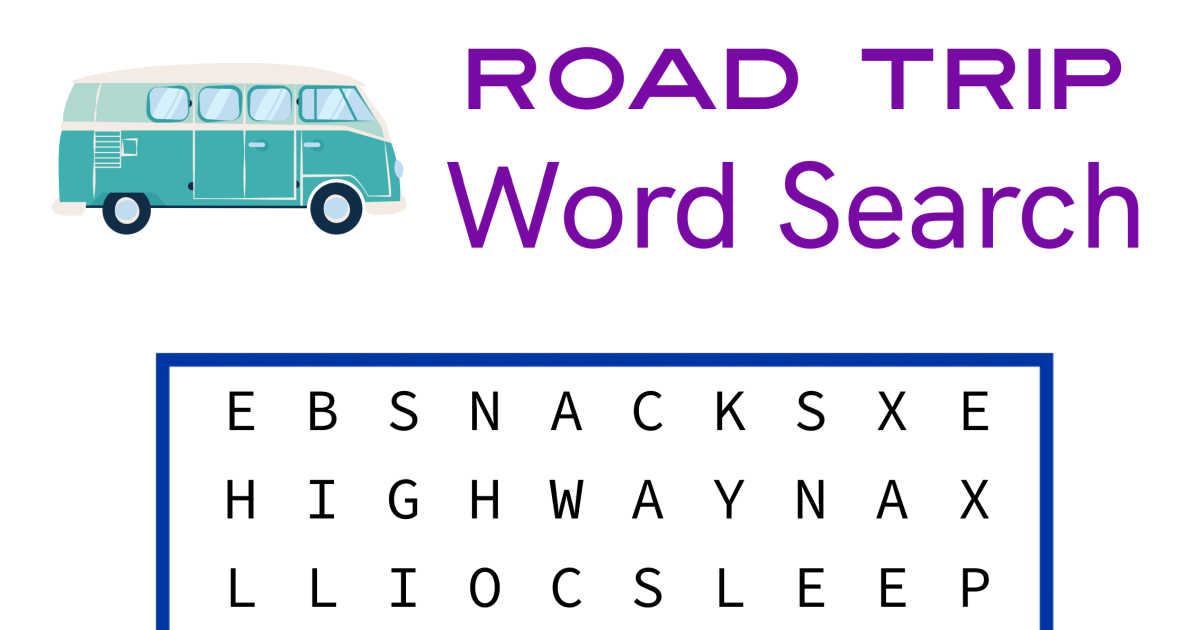 feature road trip word search