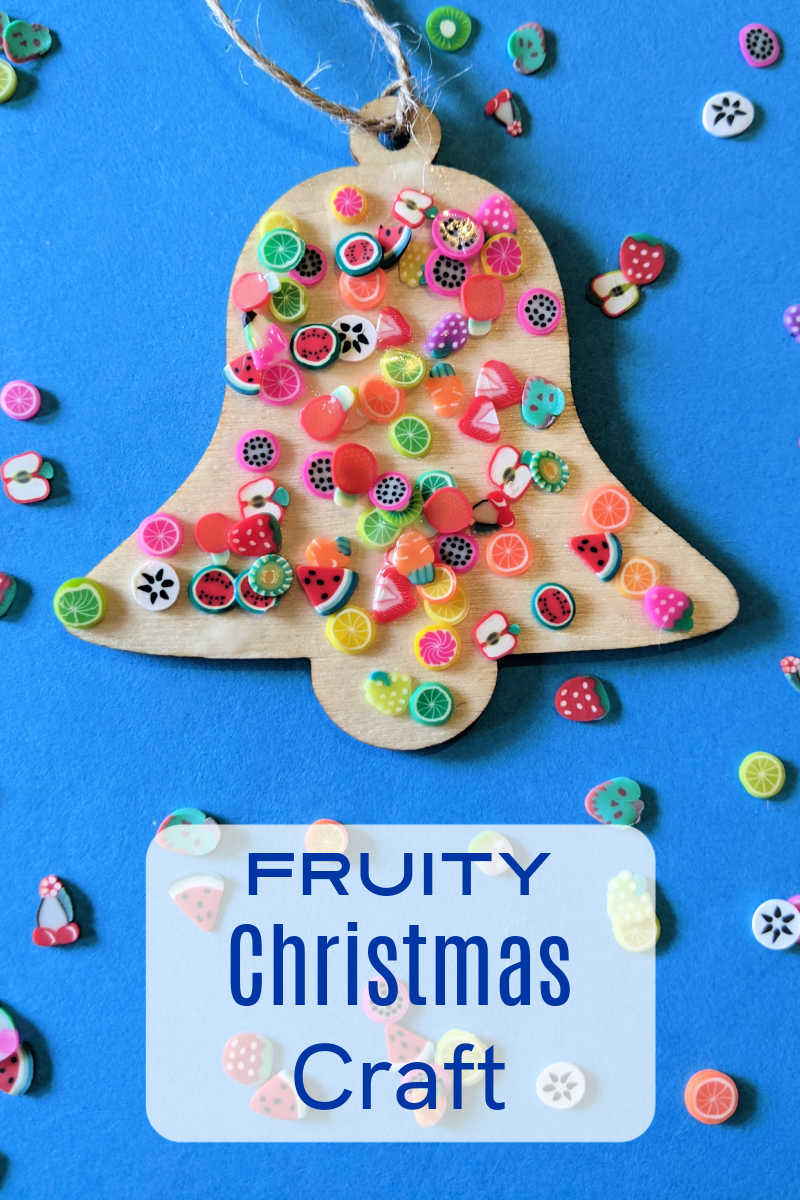 Learn how to make this adorable polymer fruit bell ornament craft with simple supplies and this easy tutorial!