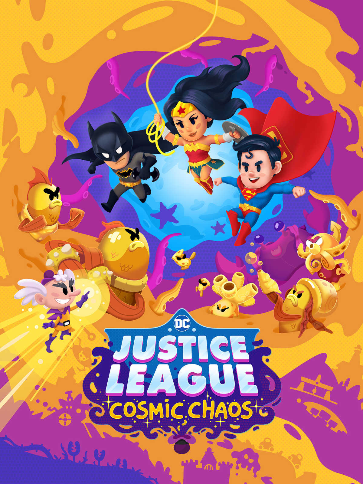 DC Justice League Cosmic Chaos is a fun family-friendly action-adventure game that features your kid's favorite superheroes from the Justice League.