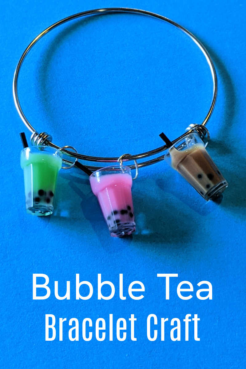 A milk tea bangle bracelet is a fun craft that even a beginner can make and, of course, it is cute and fun for anyone who loves boba. 