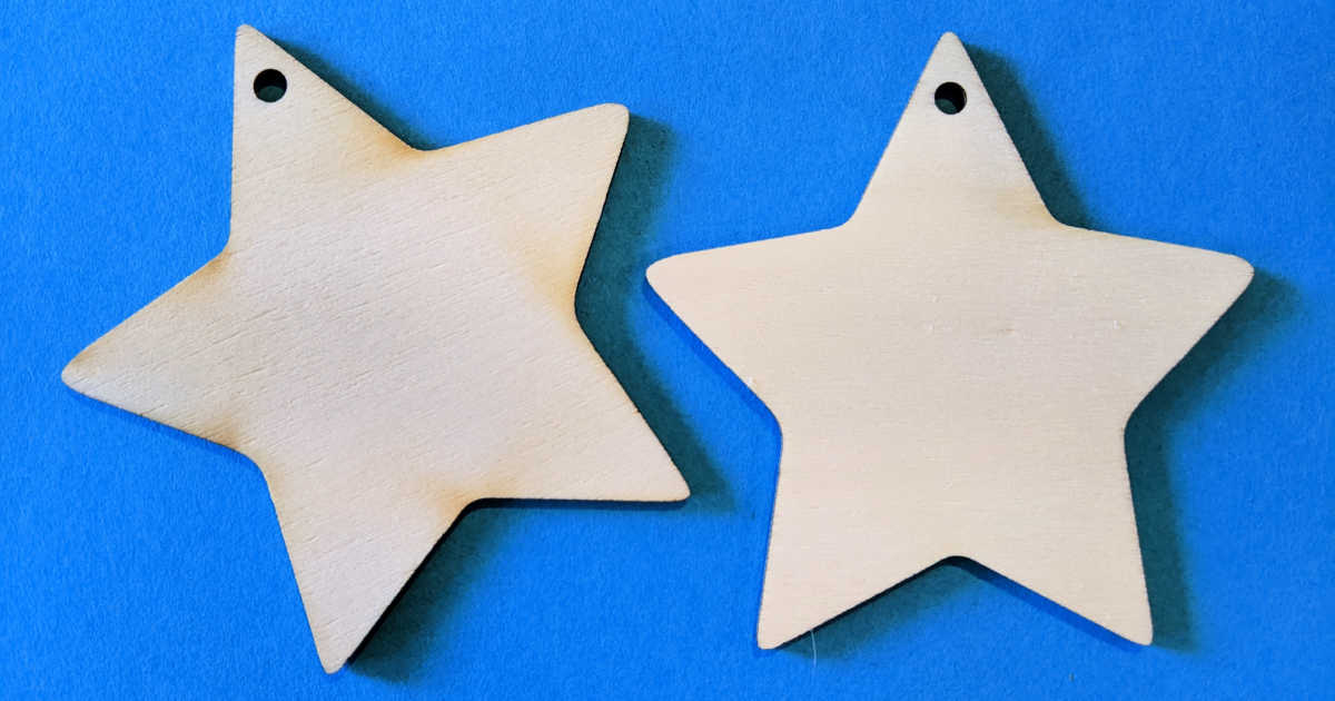 unfinished wood stars