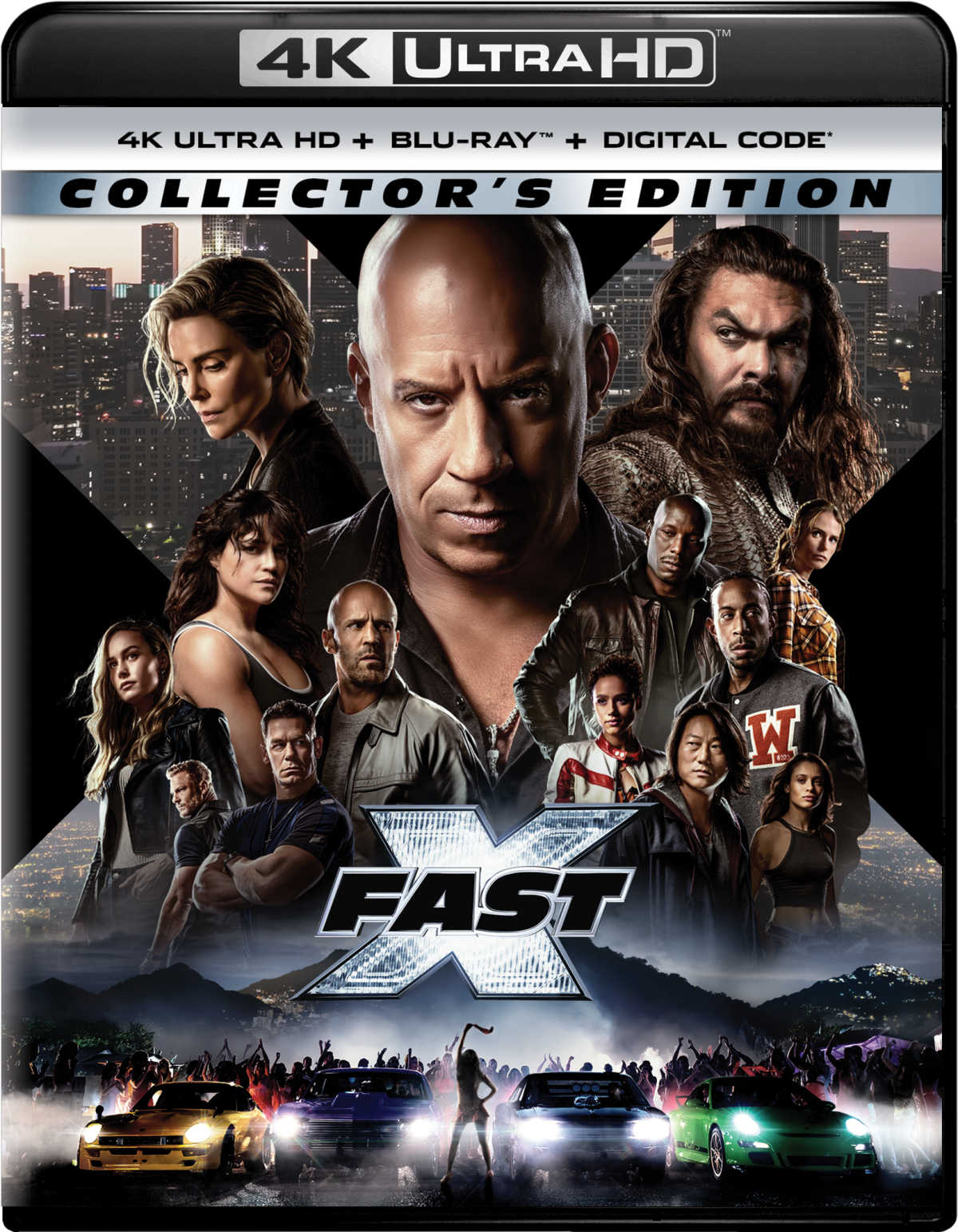 The Fast Saga is back with Fast X, now available on home entertainment! Get ready for the ultimate family reunion with Vin Diesel, Michelle Rodriguez, John Cena, and more.