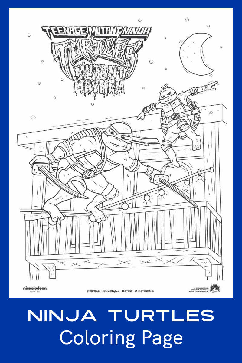 raph and leo coloring page