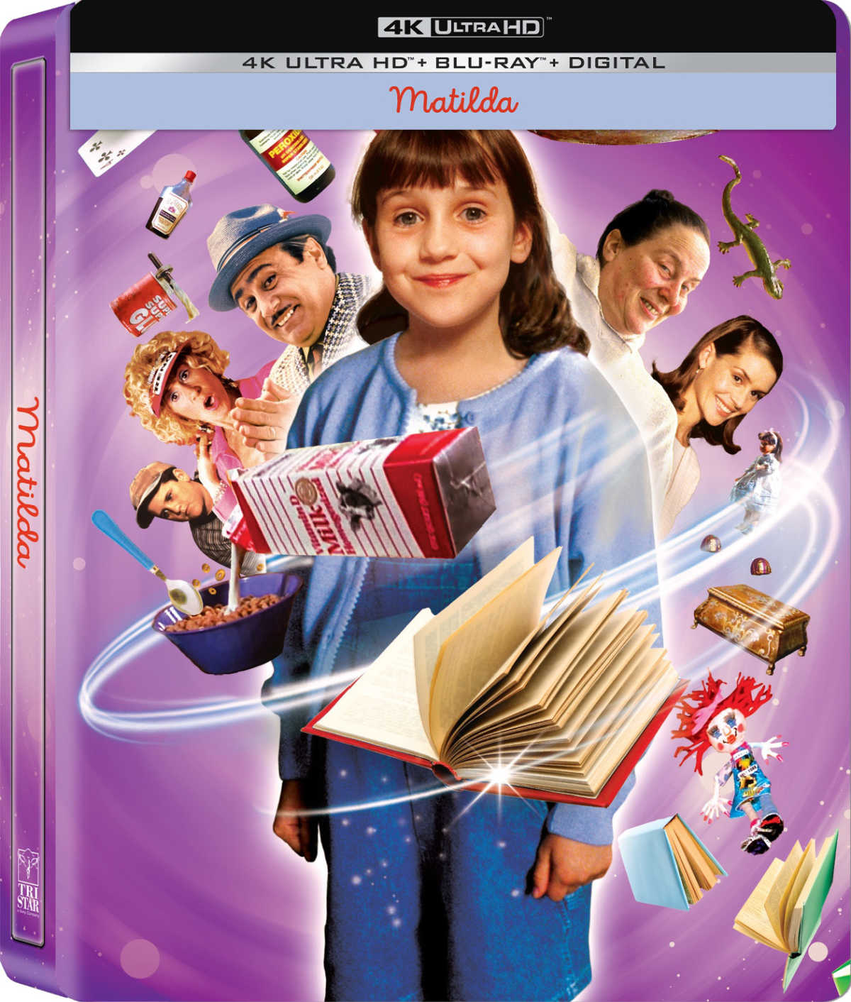 The new limited edition Matilda SteelBook is a must-have for fans of the classic film. This special edition features a unique design, behind-the-scenes footage, and interviews with the cast and crew. Order yours today!