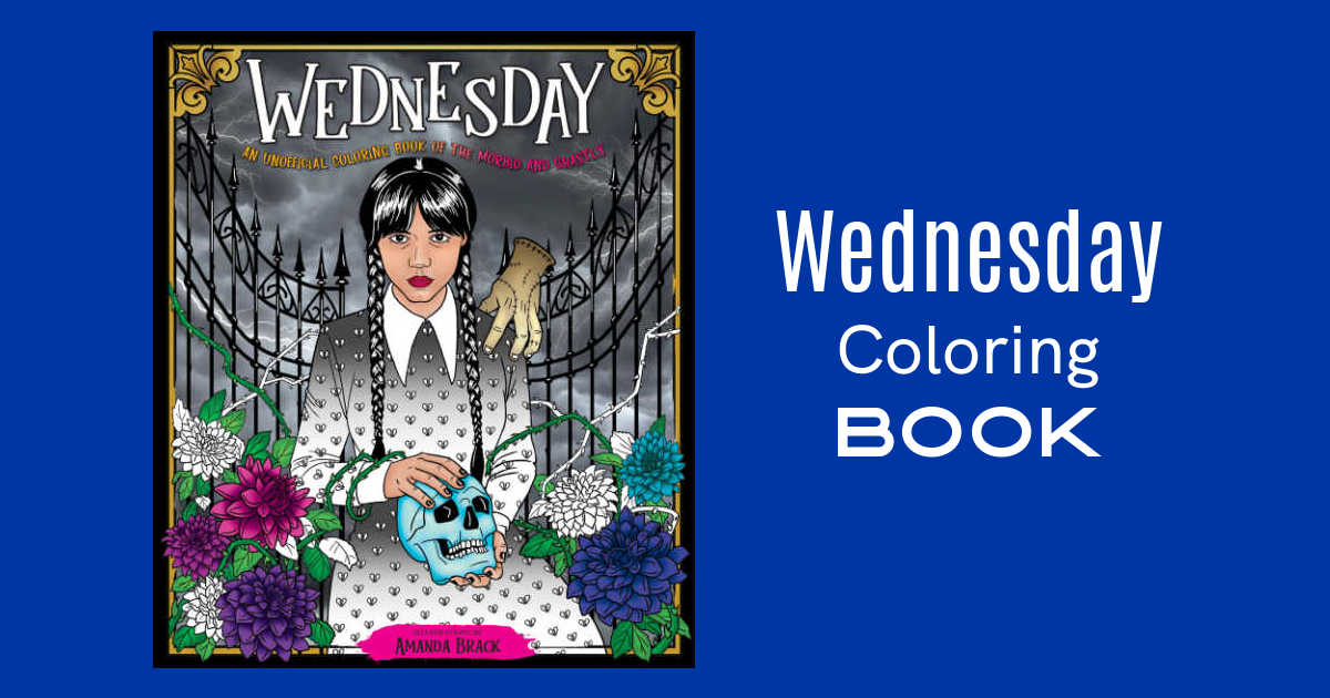 feature wednesday coloring book