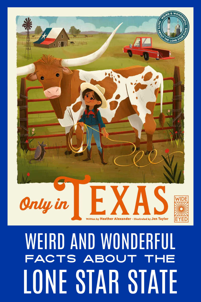 Looking for the best Texas book for kids? Look no further than Only in Texas! This illustrated guide to the Lone Star State features stunning illustrations and informative text.