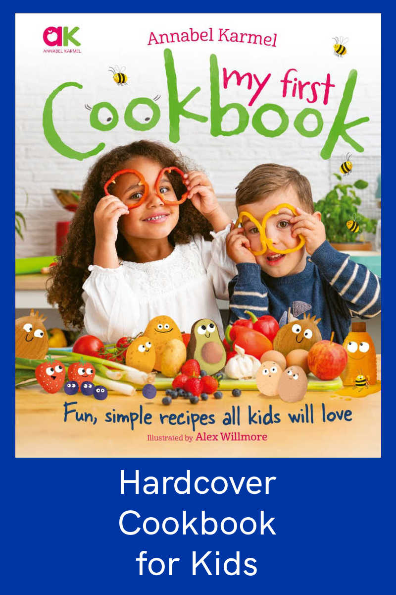 Annabel Karmel's My First Cookbook is the perfect way to introduce your kids to the kitchen! With easy recipes, beautiful photographs, and fun food, kids will love learning to cook and eating their creations.