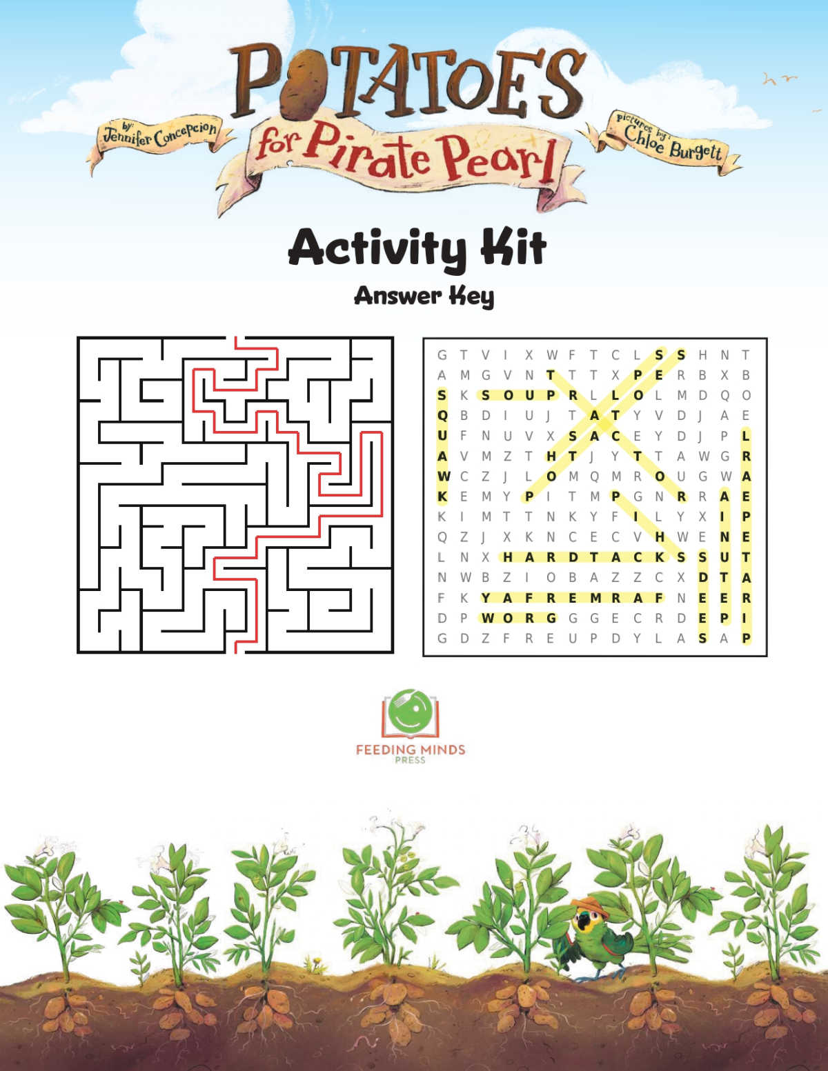 pirate puzzles answer key