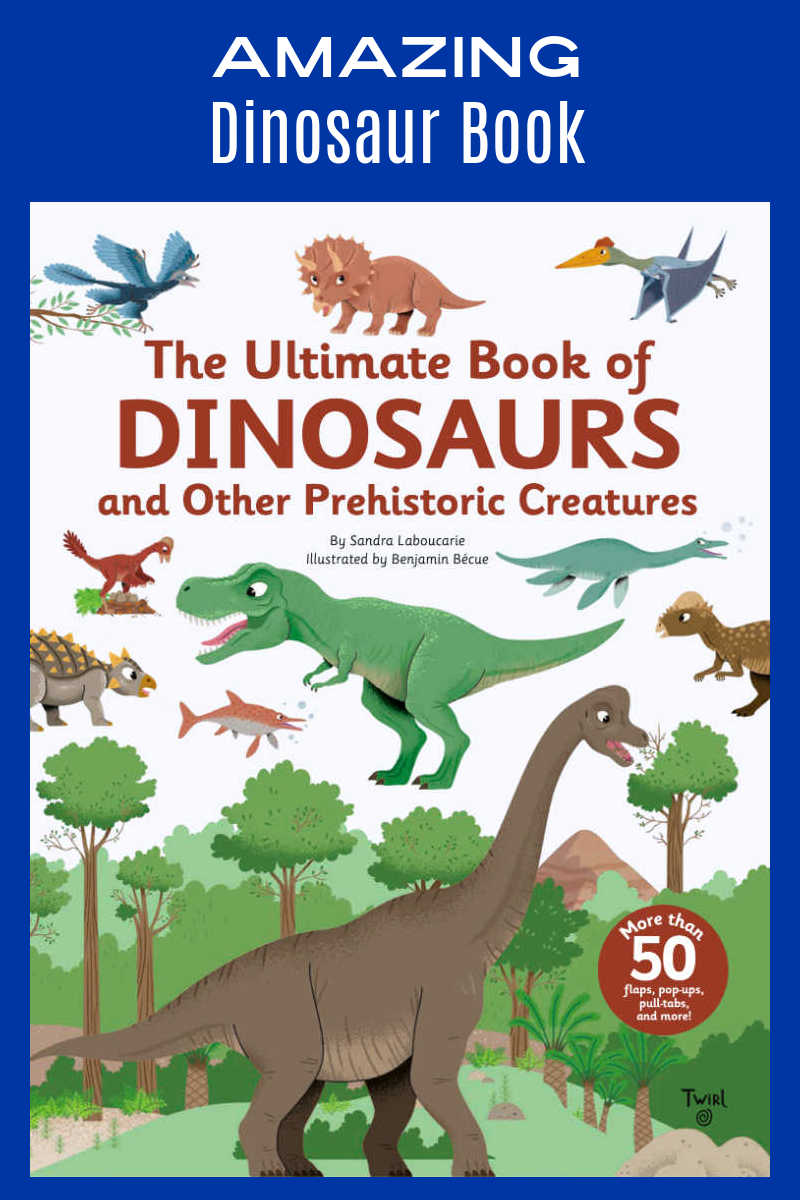 Kids will discover the fantastic world of dinosaurs in the highly interactive Ultimate Book of Dinosaurs, with flaps, pop-ups and pull tabs to introduce the different types of dinosaurs.