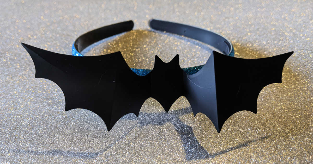 feature halloween bat headband craft
