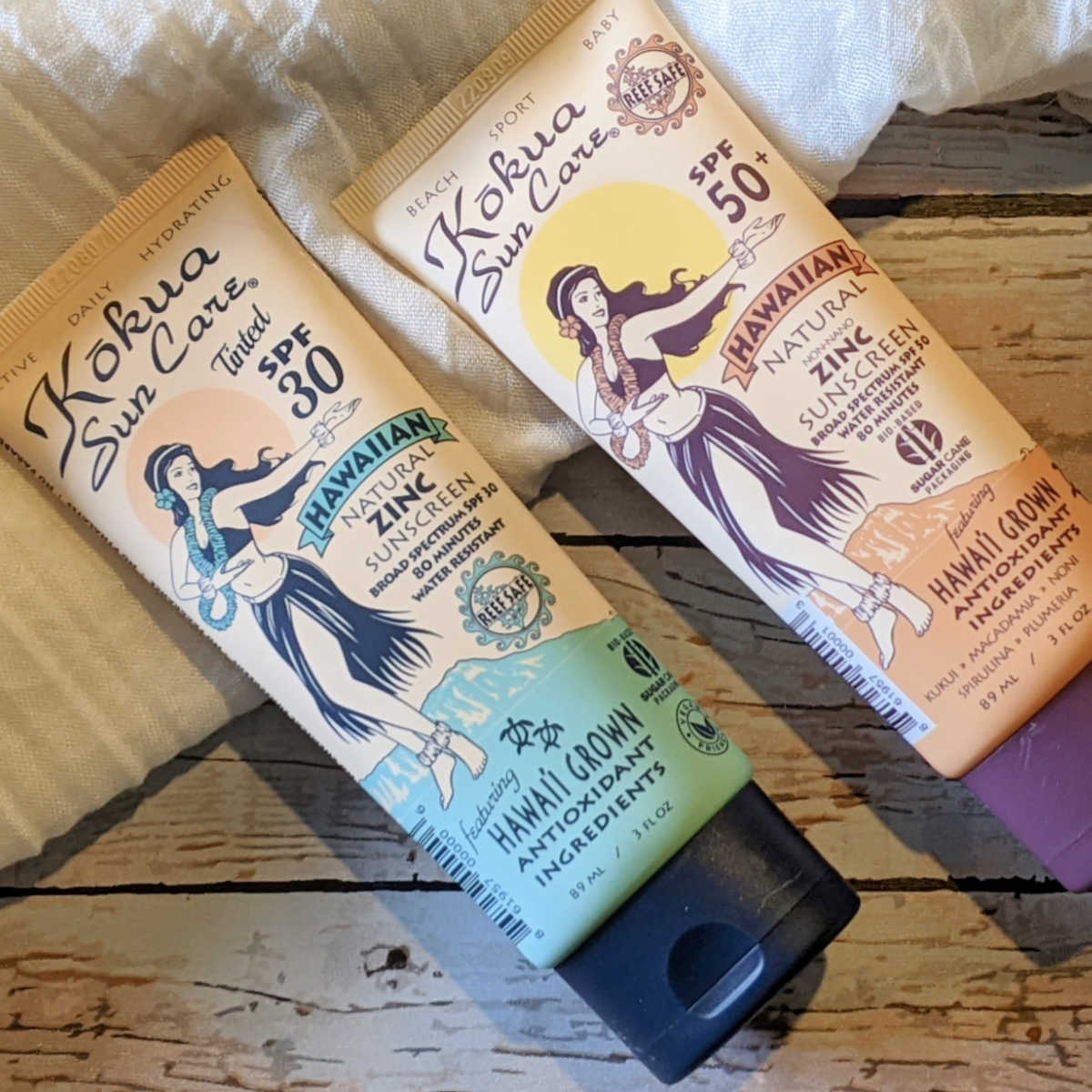 two reef safe kokua sunscreen