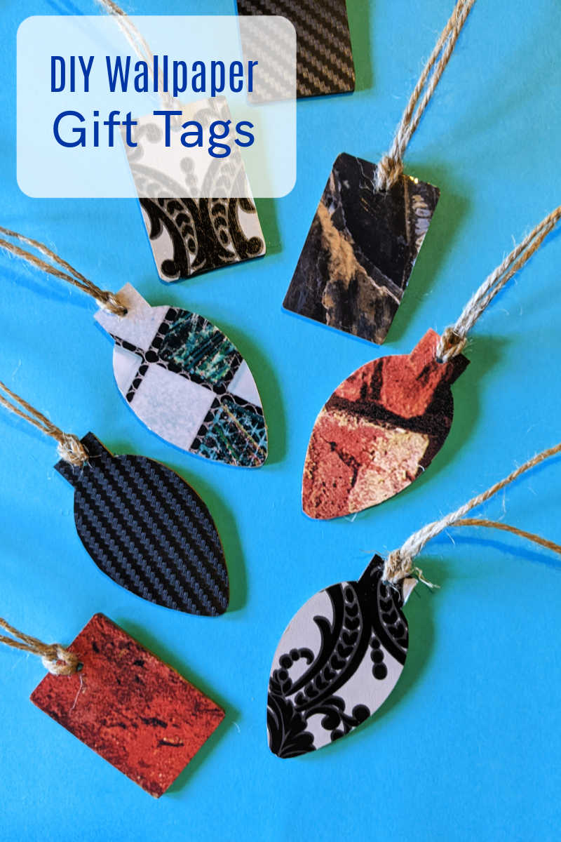 Adding a personal touch to your gifts goes a long way, and these DIY gift tags made with leftover wallpaper scraps are a fun and easy way to do just that.