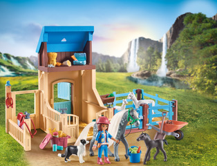 PLAYMOBIL Amelia and Whisper with Pony Stable