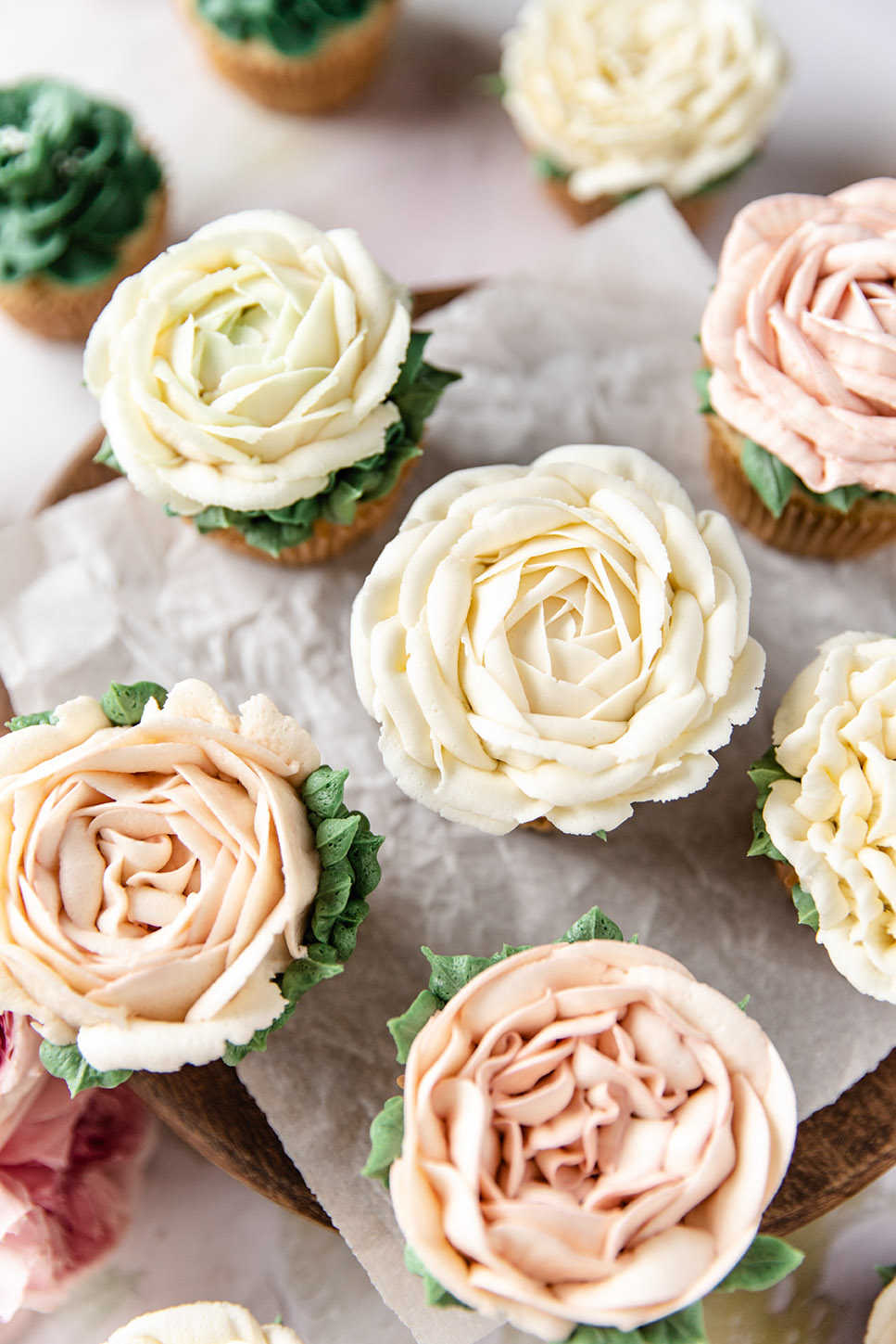 Prosecco Rose Cupcakes